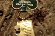 brass keyring Irish coffee for sale .