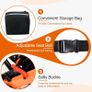 Ultra-Light Transport Wheelchair, Folding Portable Wheelchair with Hand Brake, Trolleys for Elderly Aircraft Travel, Wheelchairs for Adults (with Travel Bag/Backbag) (with Telescopic Handle) Image 5
