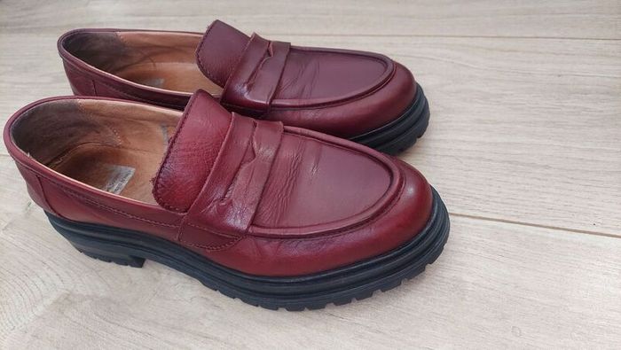 Burgundy Leather Loafers Carl Scarpa