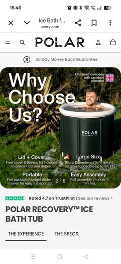 Polar Ice Recovery Tub