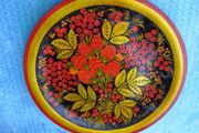Russian plate, Folk art, Khokhloma