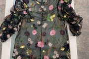 Black organza blouse from H&amp;M