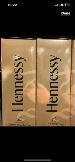 Hennessy Cognac Very Special Gold empty boxes