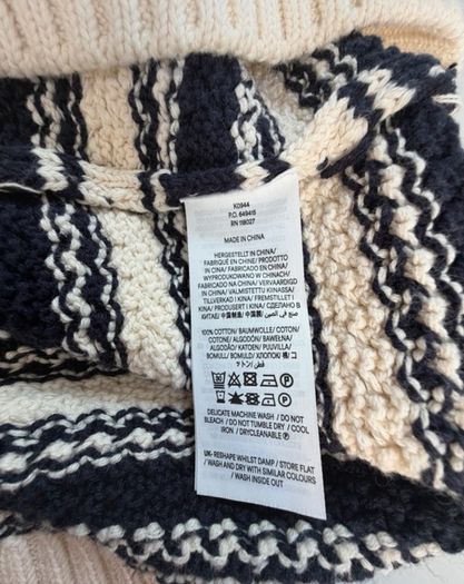 Boden stripy cotton vest size S