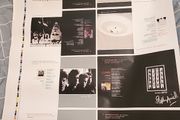 U2 covers test sheet - signed by Stephen Averill