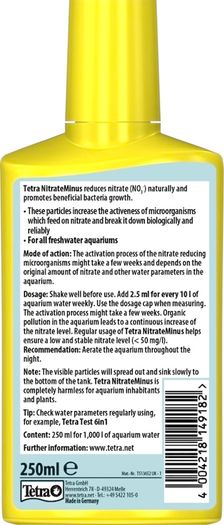 Tetra NitrateMinus 250ml natural reduce nitrate levels