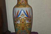 Large Antique Hand Painted Chinese Vase