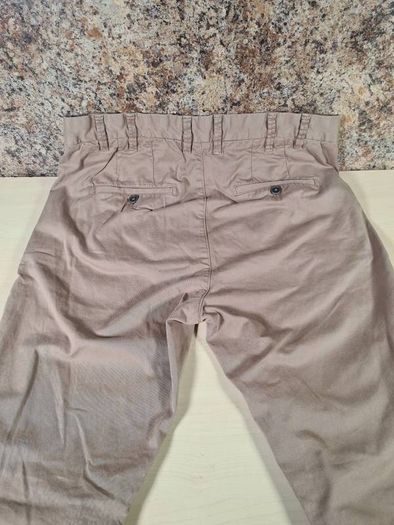 Mens Calvin Klein brown chinos Size W 32 L 32 zip fly A