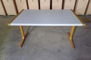 Wooden Tables White Tops