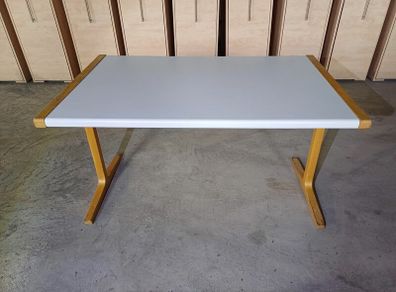 Wooden Tables White Tops
