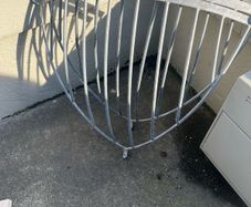 2 galvanized hay  corner feeders
