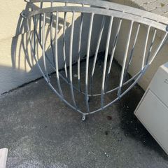 2 galvanized hay  corner feeders