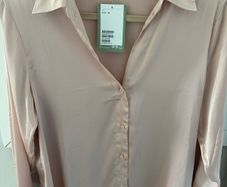 H&M pale pink blouse