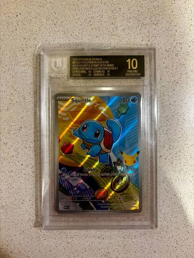 Pokemon Squirtle 039 Black Star Promo - BGS 10 Black Label