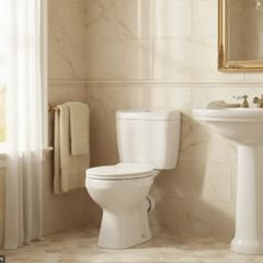 Nuie Melbourne Close Coupled Toilet & Standard Toilet Seat