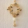 Vintage Style Faux Pearl Boho Chic Drop Gold Earrings Image 6