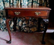 Antique irish georgian mahogany side table
