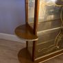 Vintage Mid-Century Cocktail / Drinks Cabinet Glass/ Wood Bar Display (1950s/60s) Image 4