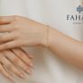 14K Gold Lab-Grown Diamond Bracelet: April Birthstone Jewelry Image 4