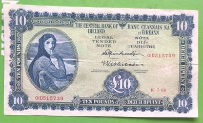 Irish Ten pound Lavery Note