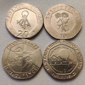 Gibraltar 20p 4 Coins 2013-15-18-19