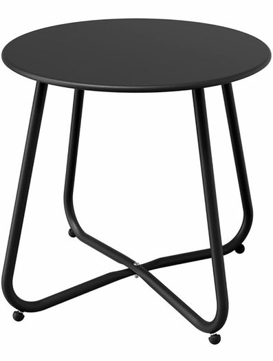 Side Table, Coffee Table, Lightweight, Weather Resistant, Beside Table for Living Room, Hallway, Bedroom, Garden, Terrace, Balcony (MULTIPLE COLOURS)