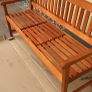 Garden Bench 3 Seater Weatherproof, with picnic table, eucalyptus wood Image 6