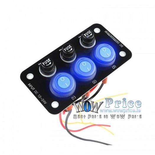 26433 12-24V Switch Panel with 10A for Car Camper