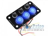 26433 12-24V Switch Panel with 10A for Car Camper