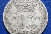 1938 South Africa  2 1/2 Shillings - George VI Silver coin