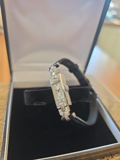 Platinum Art Deco Cocktail Watch