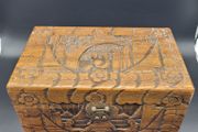 Antique Chinese Carved Wooden Large Box