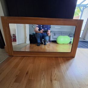 Solid Oak Mirror