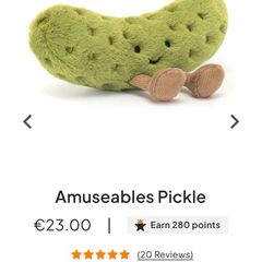 New JELLYCAT Amuseables Pickle