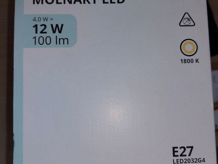 Large Ikea lightbulb 150mm, new