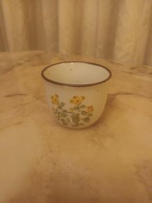 Vintage 70's Ceramic Hand Painted Planter/Trinket Dish