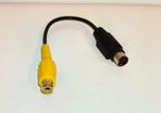 S Video Female Rca Connector To Male 7-pin Connector