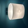 Opaque white oval wall lights x 2 Image 4