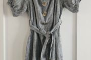 zara checkered dress size M