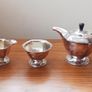 Vintage Silver-plated hexagonal Art Deco tea set Image 3