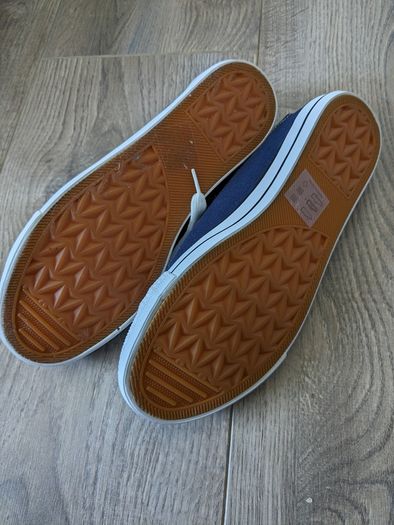 Navy Canvas Trainers size 8
