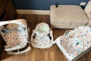 Baby swing , floor seat and rocking chair