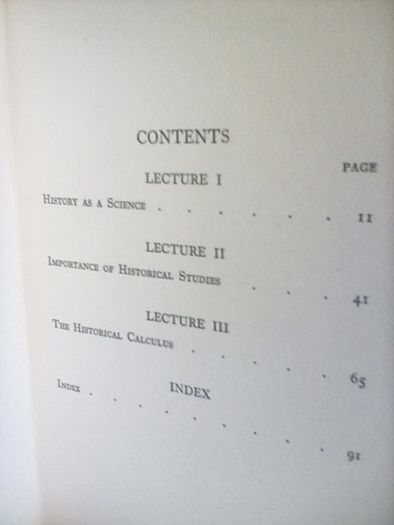 History as A Science by Mohini Mohan Chatterji (LP126)