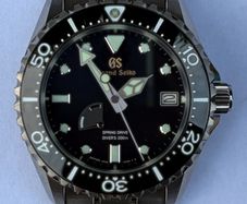 Grand Seiko SGBA463 dive watch. Titanium, Spring Drive, Full Set