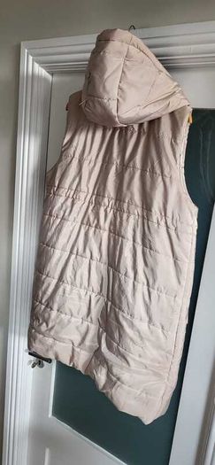 RISING Beige Longline Gilet Sz XL (Fit 18-22UK) - Bnwt
