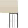 Wall-mounted Gazebo 3x3 m Cream Fabric Image 5
