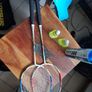Senston Armor Badminton set, 2 Rackets and Tube of shuttlecocks, in lovely case Image 6