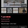 Oak coffee table with fluted glass top Image 6