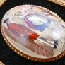 Vintage Countess Fine Bone China with Black Velvet Wall Decor Set of 2 Image 6