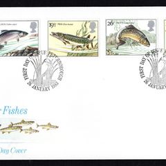 1983 Great Britain British River Fish Commemorative Stamps Royal Mail Addressed First Day Cover (FDC)